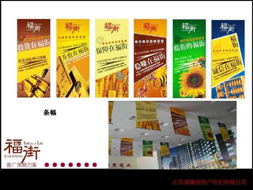 條幅 推廣策略方案 北京城建房地產經紀